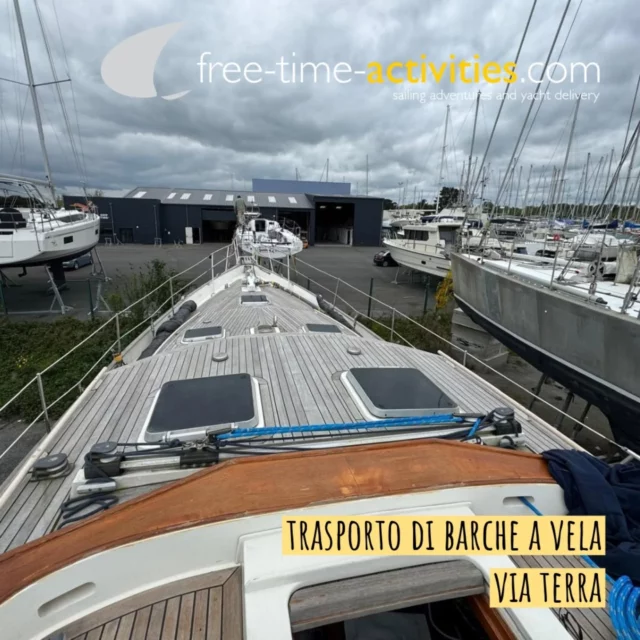 Trasporto di barche a vela via terra in Europa 🚛
free-time-activities.com può coordinare i vari fornitori coinvolti per garantire un trasporto efficiente e sicuro.
I servizi organizzati vanno dallo smontaggio dell’alberatura alla sua preparazione, dalla messa in sicurezza delle parti esposte fino alla logistica con il trasportatore.

👉 Ogni dettaglio è curato per assicurare una consegna impeccabile!

#Navigazione #YachtDelivery #Yachting #Vela #Mare #SailingInstagram #SailingLife #Sailing #FreeTimeActivities #SeaLife #SailingAcademy
#BoatTransport #YachtTransport #SailingLogistics #SailingPreparation